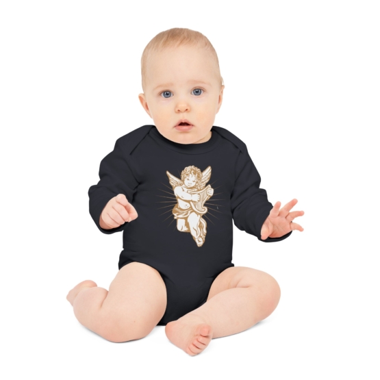 Baby Long-Sleeve Organic Bodysuit - Image 4