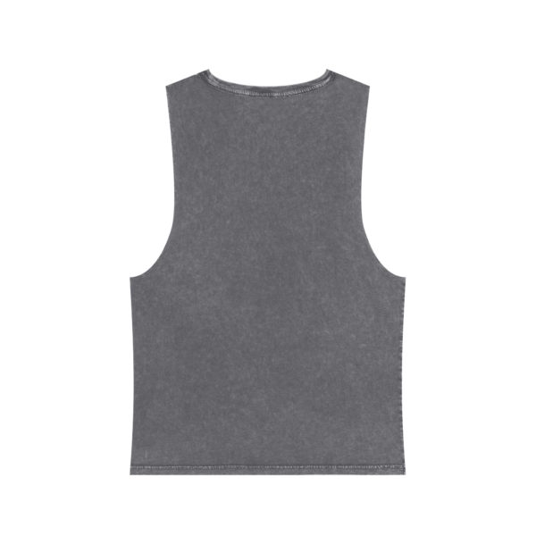 Unisex Stonewash Tank Top Pop Art Ooooh motif - Image 3