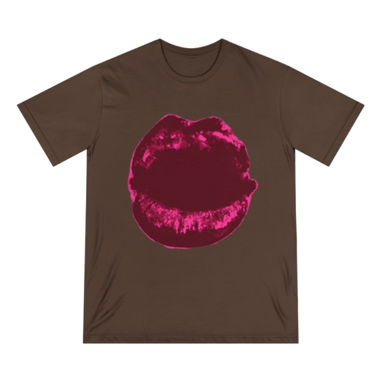 USA only. For big angels. Organic Staple T-shirt with Pink ´Pop Art´lips - Image 5