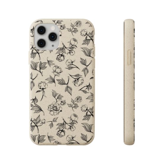 Eco-Friendly Floral iPhone Case - Biodegradable Phone Cover with Nature-Inspired Design - Image 2